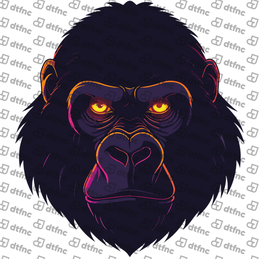 Animals - Neon Gaze Gorilla