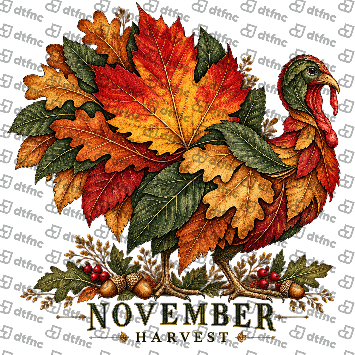 Thanksgiving - Autumn Feathered Harvest