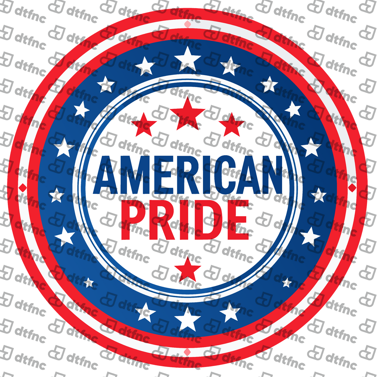 4th of July - American Pride Star Badge