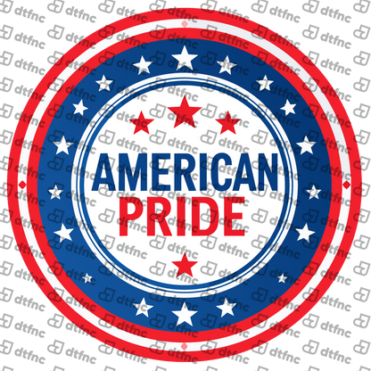 4th of July - American Pride Star Badge