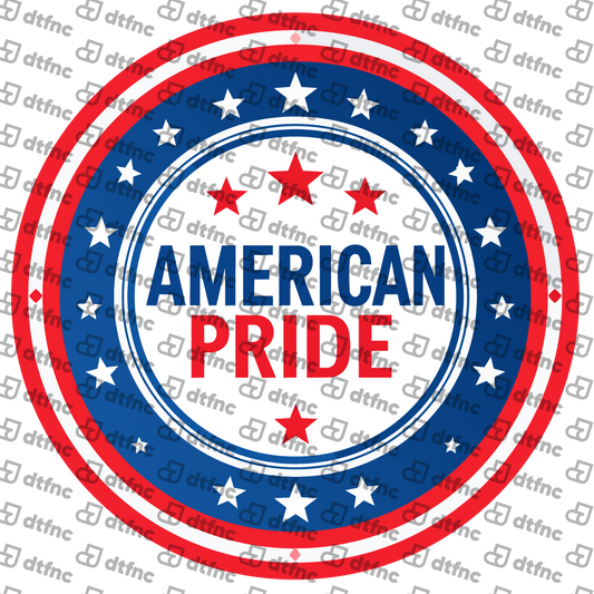 4th of July - American Pride Star Badge
