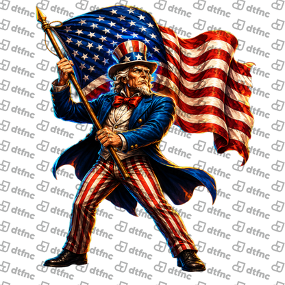 4th of July – Liberty Flag Uncle Sam