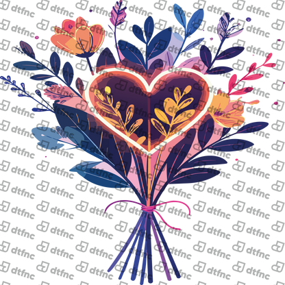 Valentine's Day - Glowing Heart Bouquet