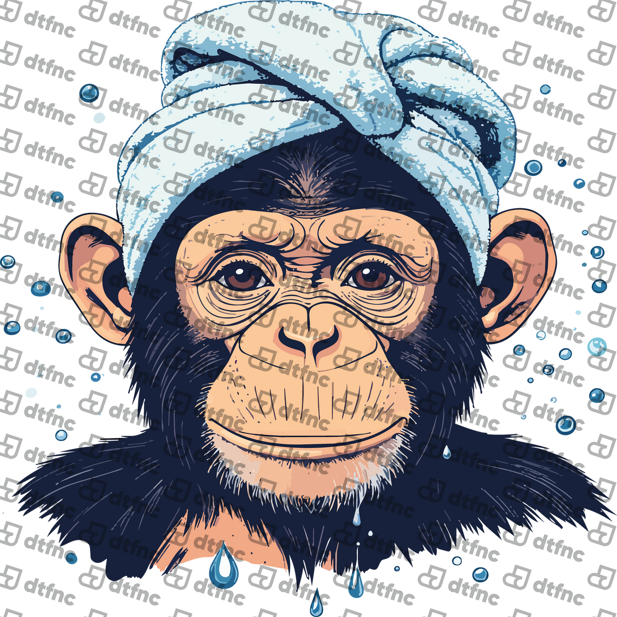 Animals - Bath Time Chimpanzee