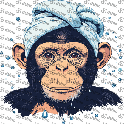 Animals - Bath Time Chimpanzee