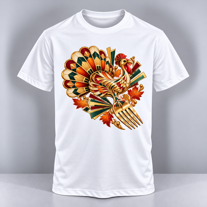Thanksgiving - Golden Harvest Art Deco Turkey