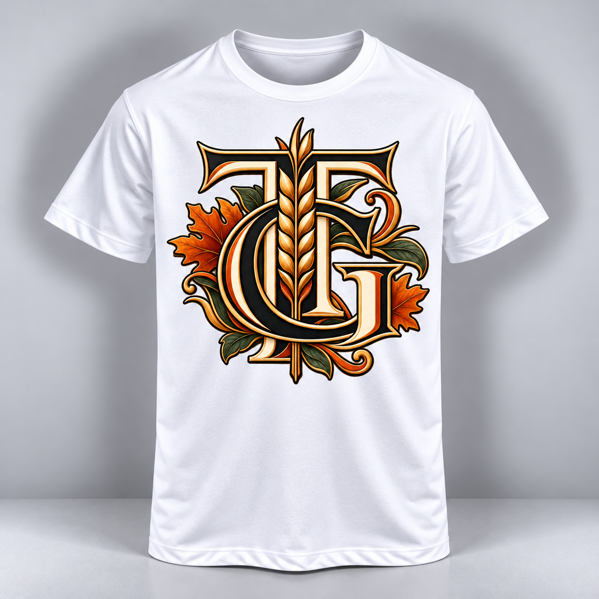Thanksgiving - Golden Harvest Monogram