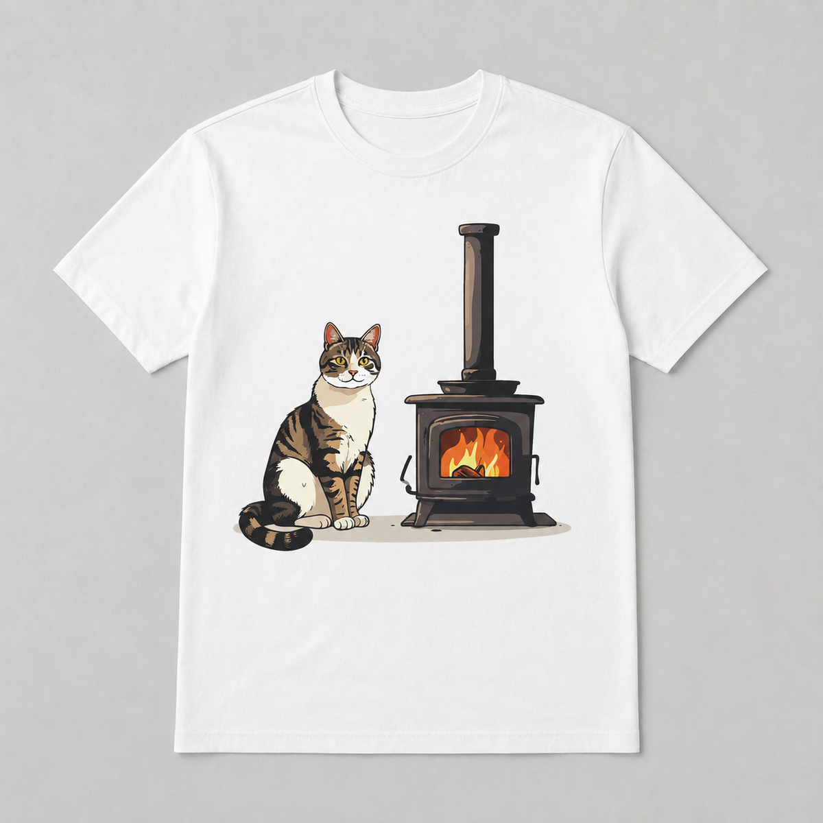 Animals - Fireside Cozy Cat