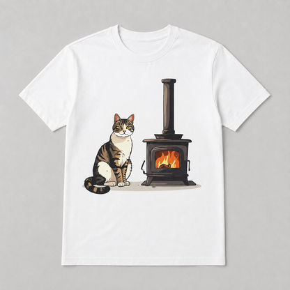 Animals - Fireside Cozy Cat