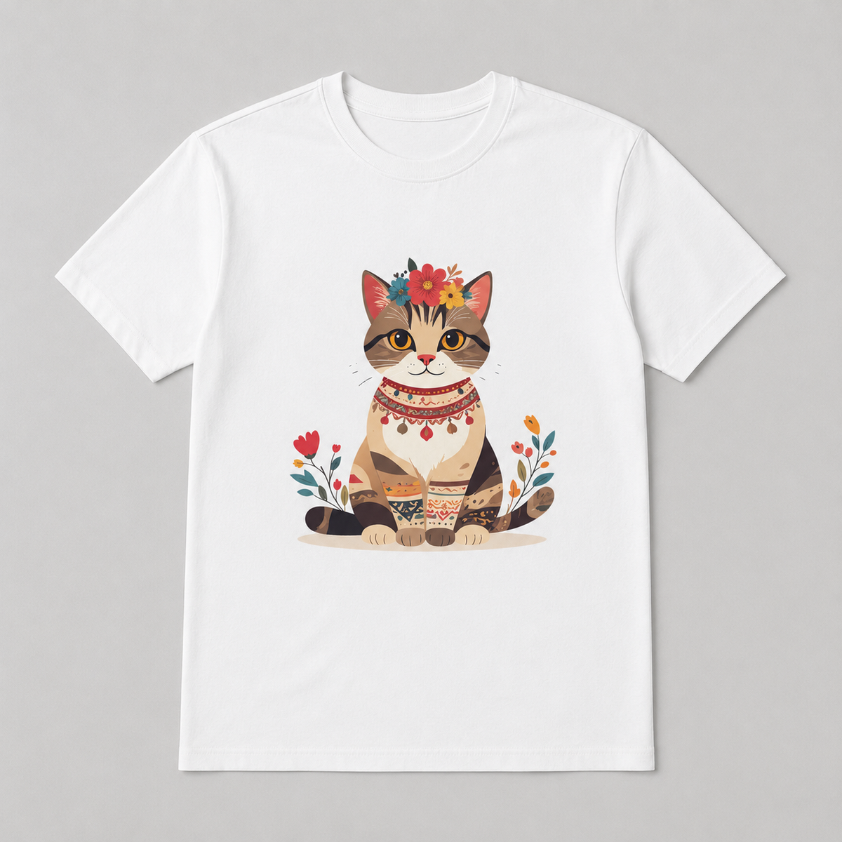 Animals - Floral Boho Cat