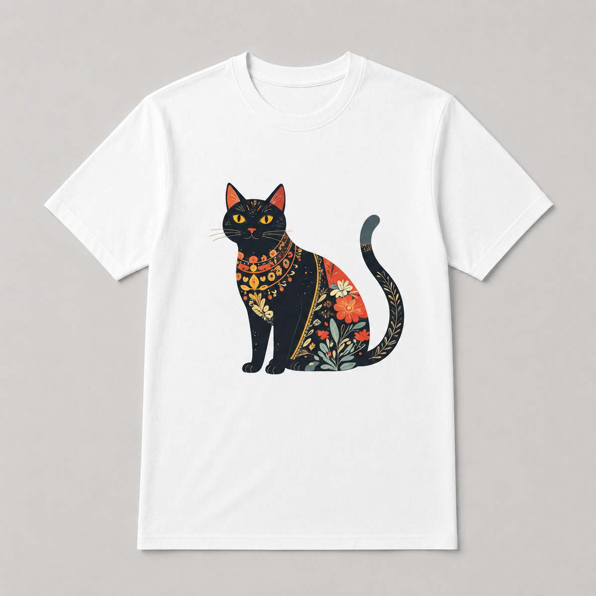 Animals - Midnight Floral Cat