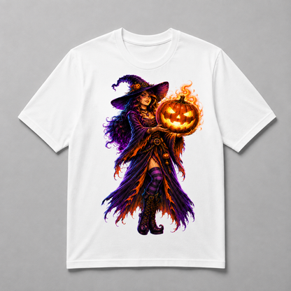 Halloween - Fiery Pumpkin Witch