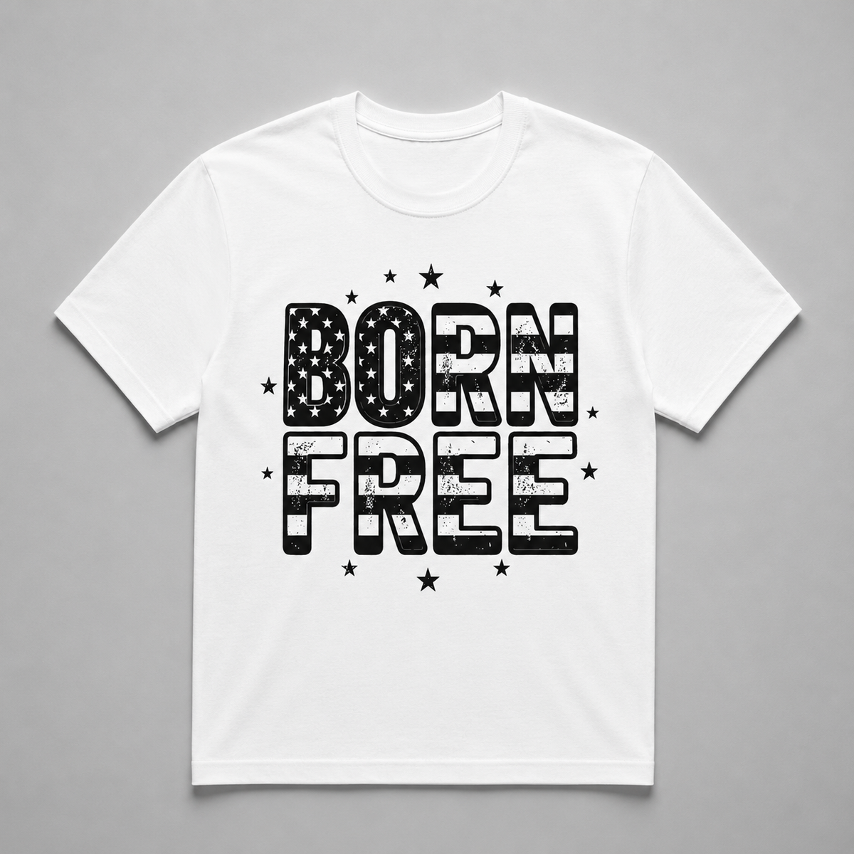 4th of July - Distressed Born Free Flag