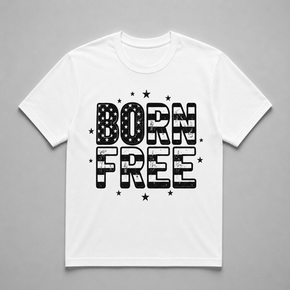 4th of July - Distressed Born Free Flag