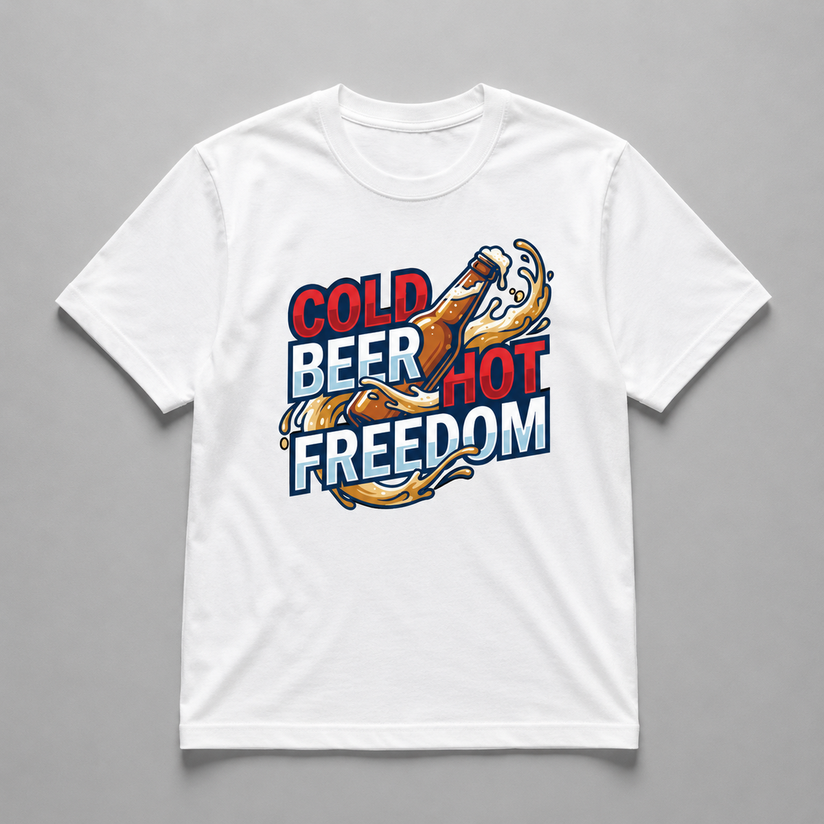 4th of July - Cold Beer Hot Freedom