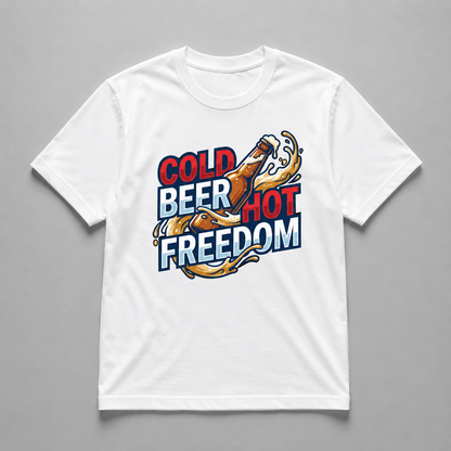4th of July - Cold Beer Hot Freedom