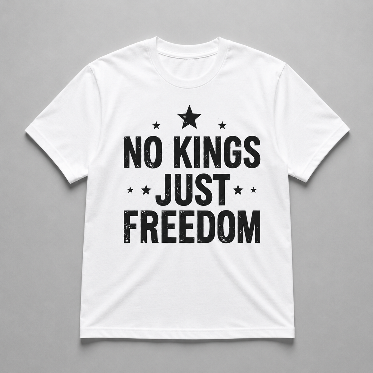 4th of July - Distressed No Kings Just Freedom