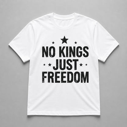 4th of July - Distressed No Kings Just Freedom