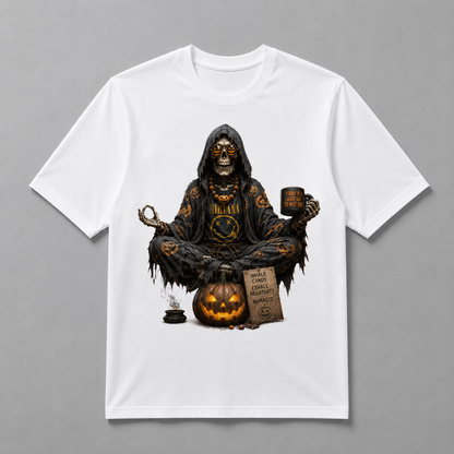 Halloween - Pumpkin Zen Skeleton