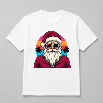 Christmas - Retro Sunset Beach Santa
