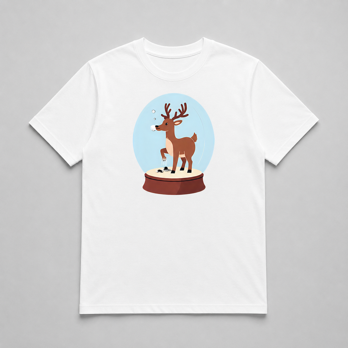 Christmas - Playful Reindeer Snow Globe