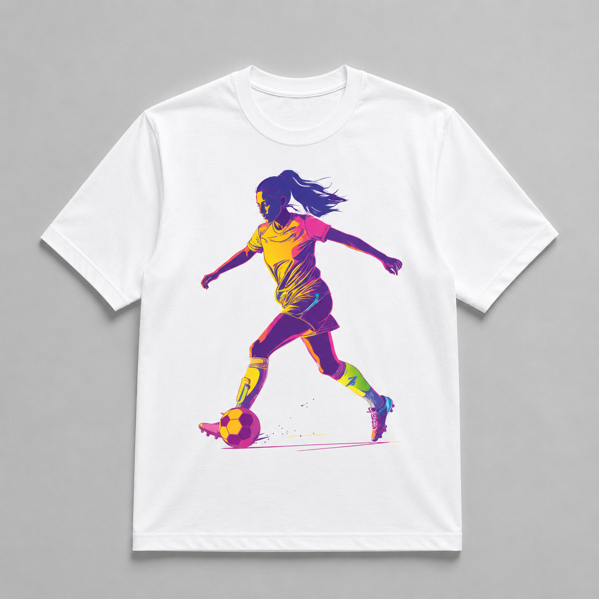 Soccer - Dynamic Female Footballer