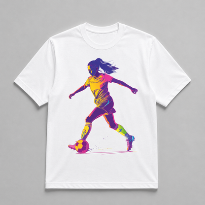 Soccer - Dynamic Female Footballer