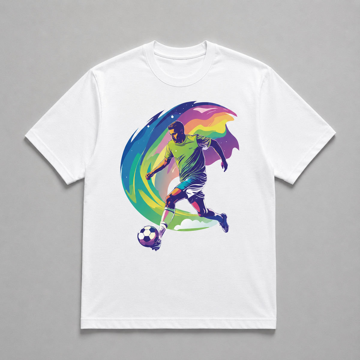 Soccer - Neon Abstract Footballer