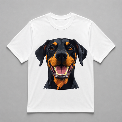 Animals - Happy Rottweiler Portrait