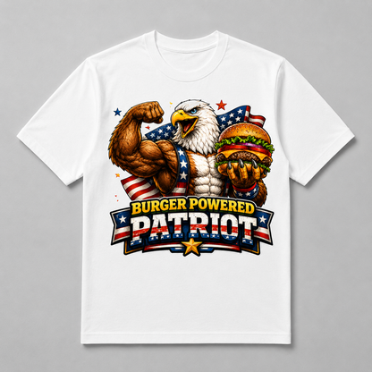 4th of July - Burger Powered Patriot Eagle