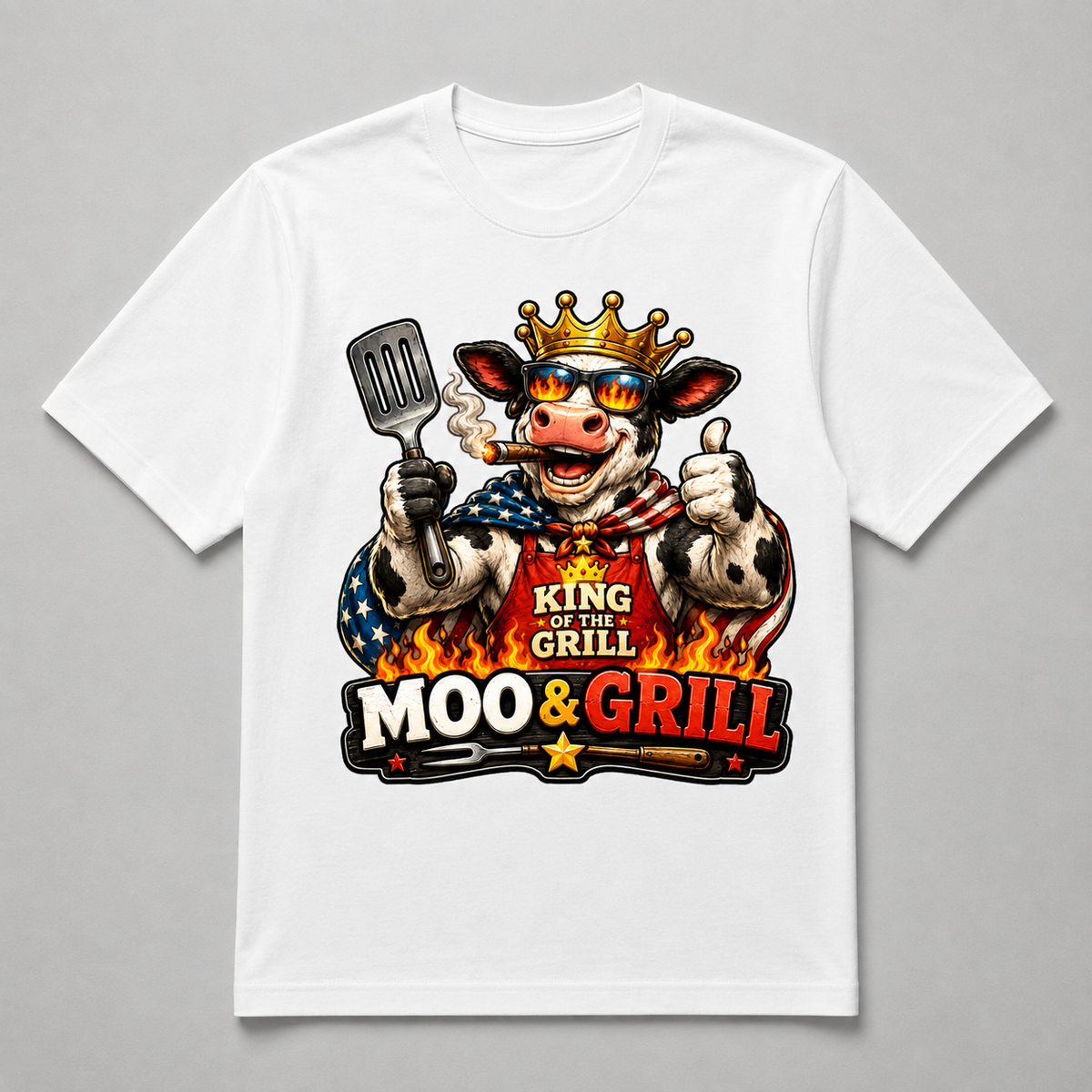 4th of July - Moo & Grill BBQ King Cow