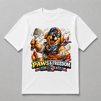 4th of July - Paws & Freedom BBQ Retriever