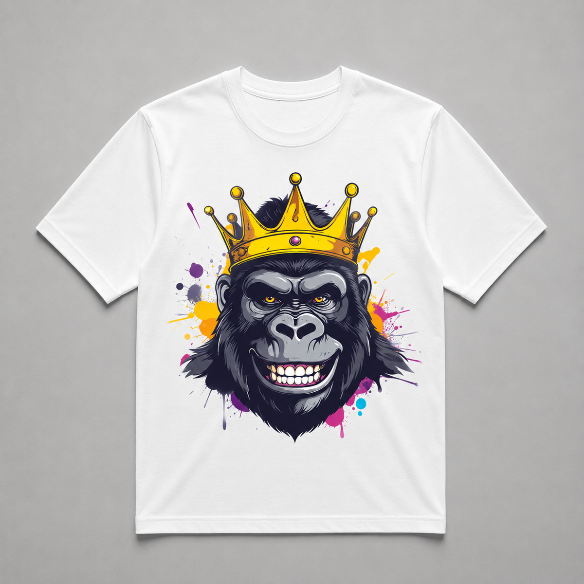 Animals - Pop Art Crowned Gorilla