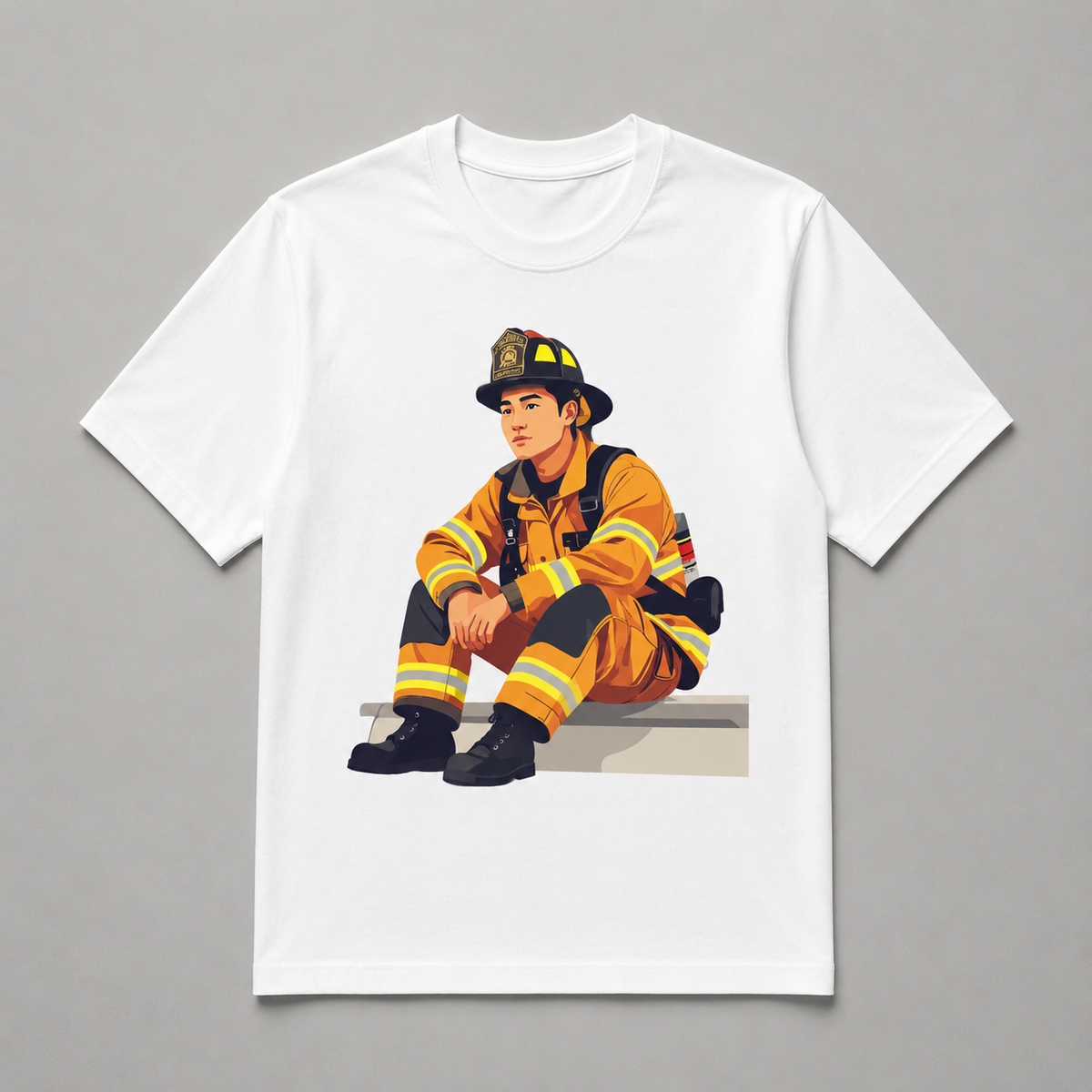 Occupation - Resting Hero Firefighter