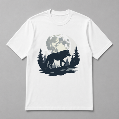 Animals - Midnight Wolf Silhouette