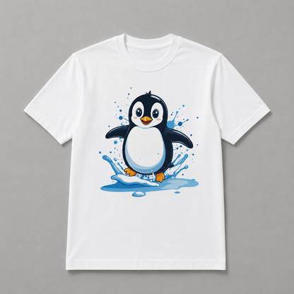 Animals - Splashing Baby Penguin