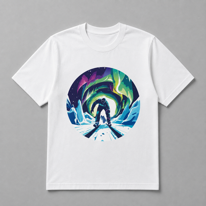 Winter Olympics - Cosmic Aurora Skier
