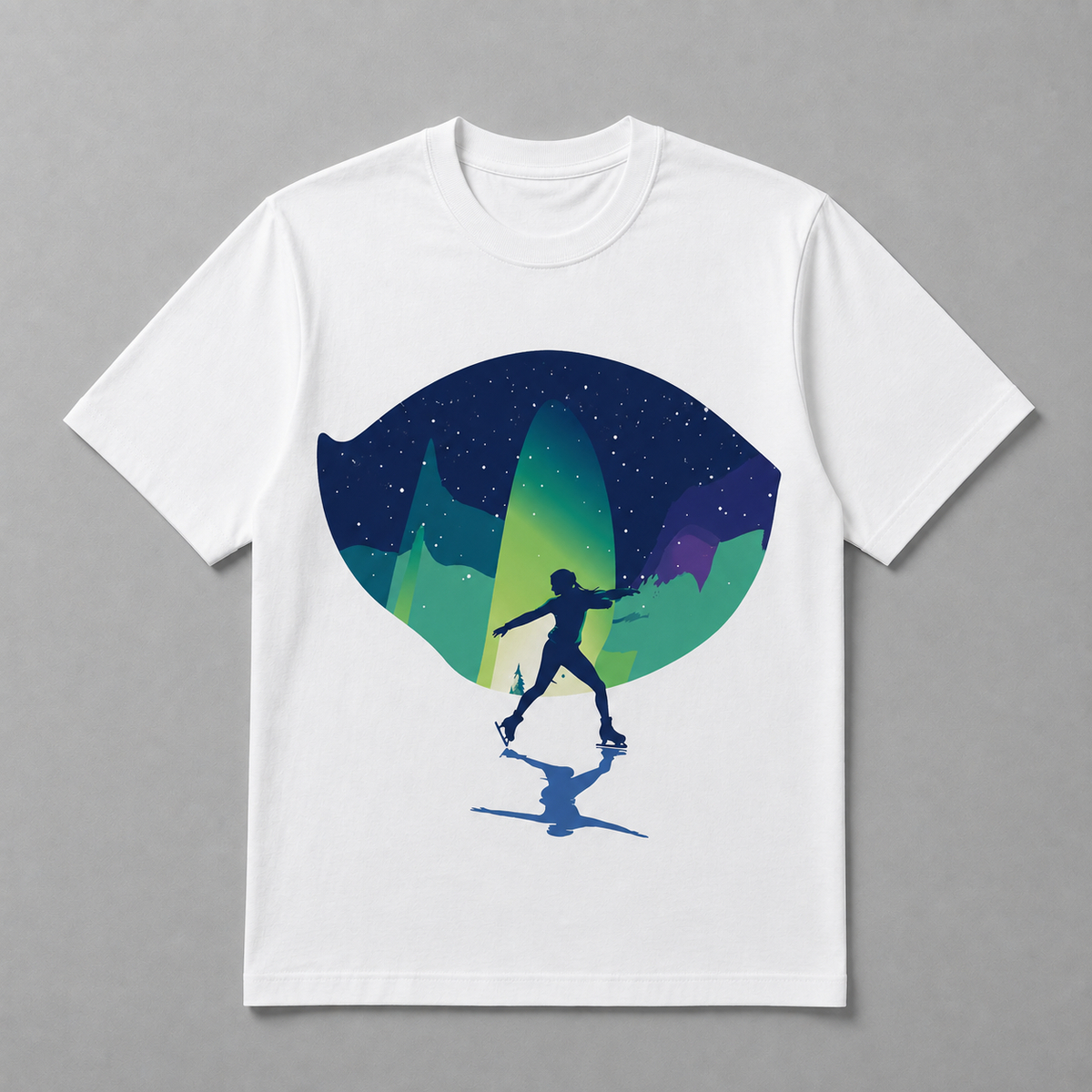 Winter Olympics - Midnight Aurora Figure Skater