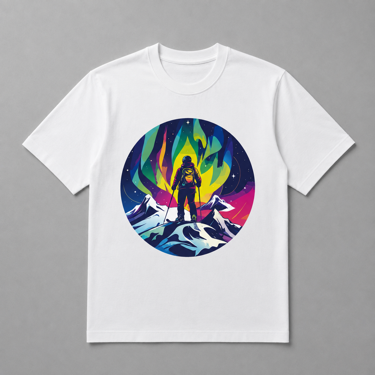 Winter Olympics - Techno Aurora Mountain Peak