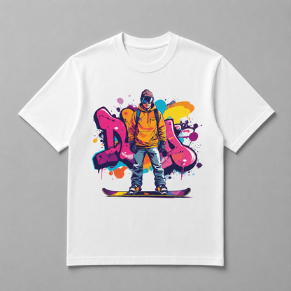 Winter Olympics - Graffiti Street Style Snowboarder