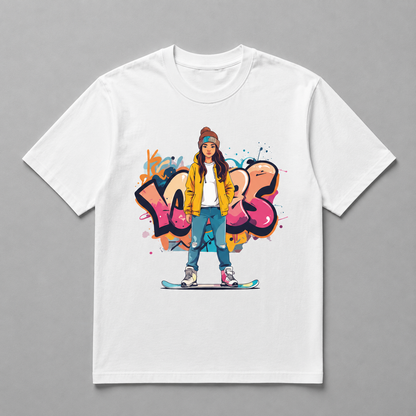 Winter Olympics - Urban Snowboard Graffiti Queen