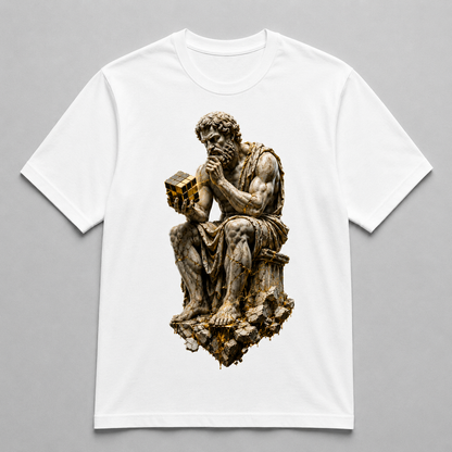 Art – Golden Cube Philosopher
