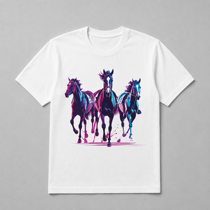 Animals - Neon Galloping Horse Trio