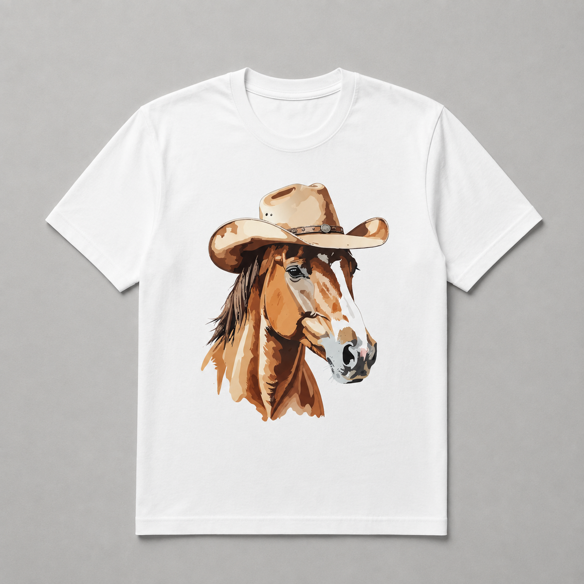 Animals - Cowboy Hat Horse Portrait