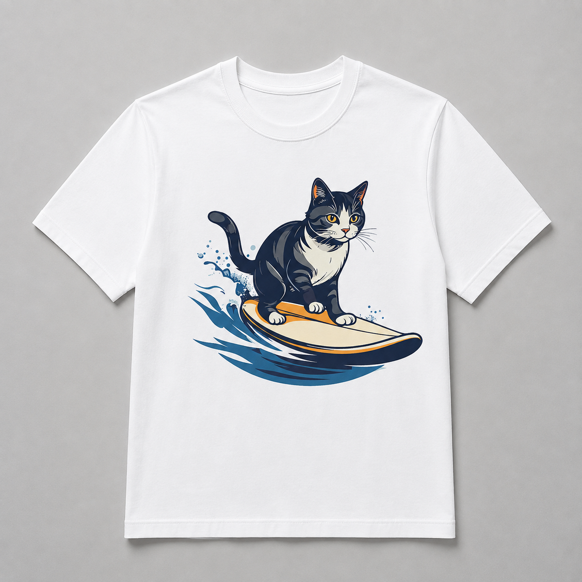Animals - Surfing Wave Rider Cat