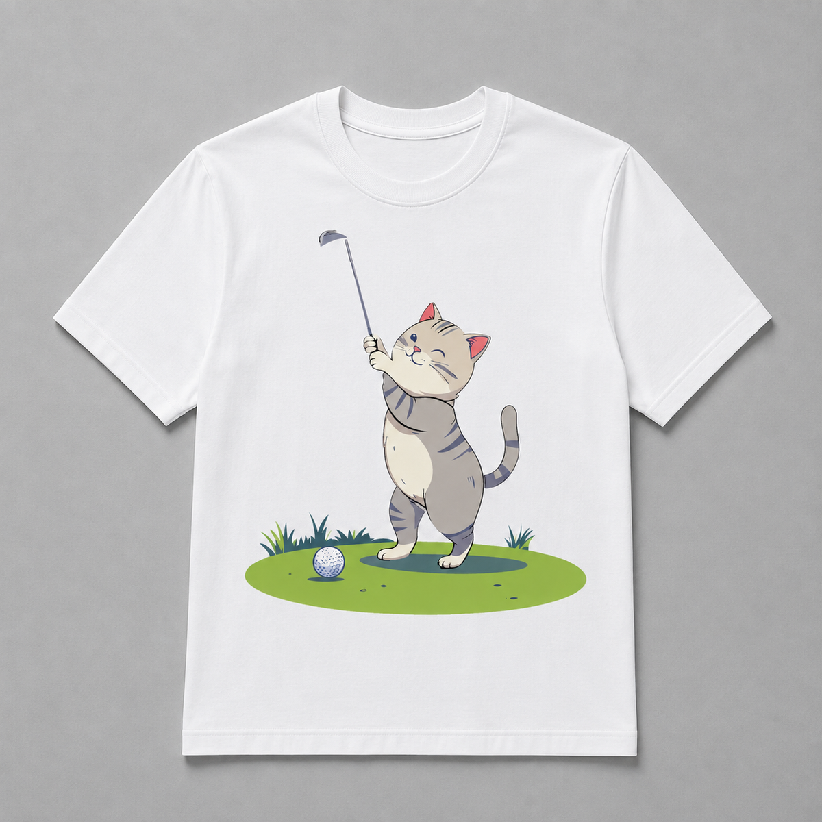 Animals - Happy Golf Kitty