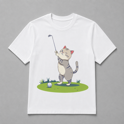 Animals - Happy Golf Kitty