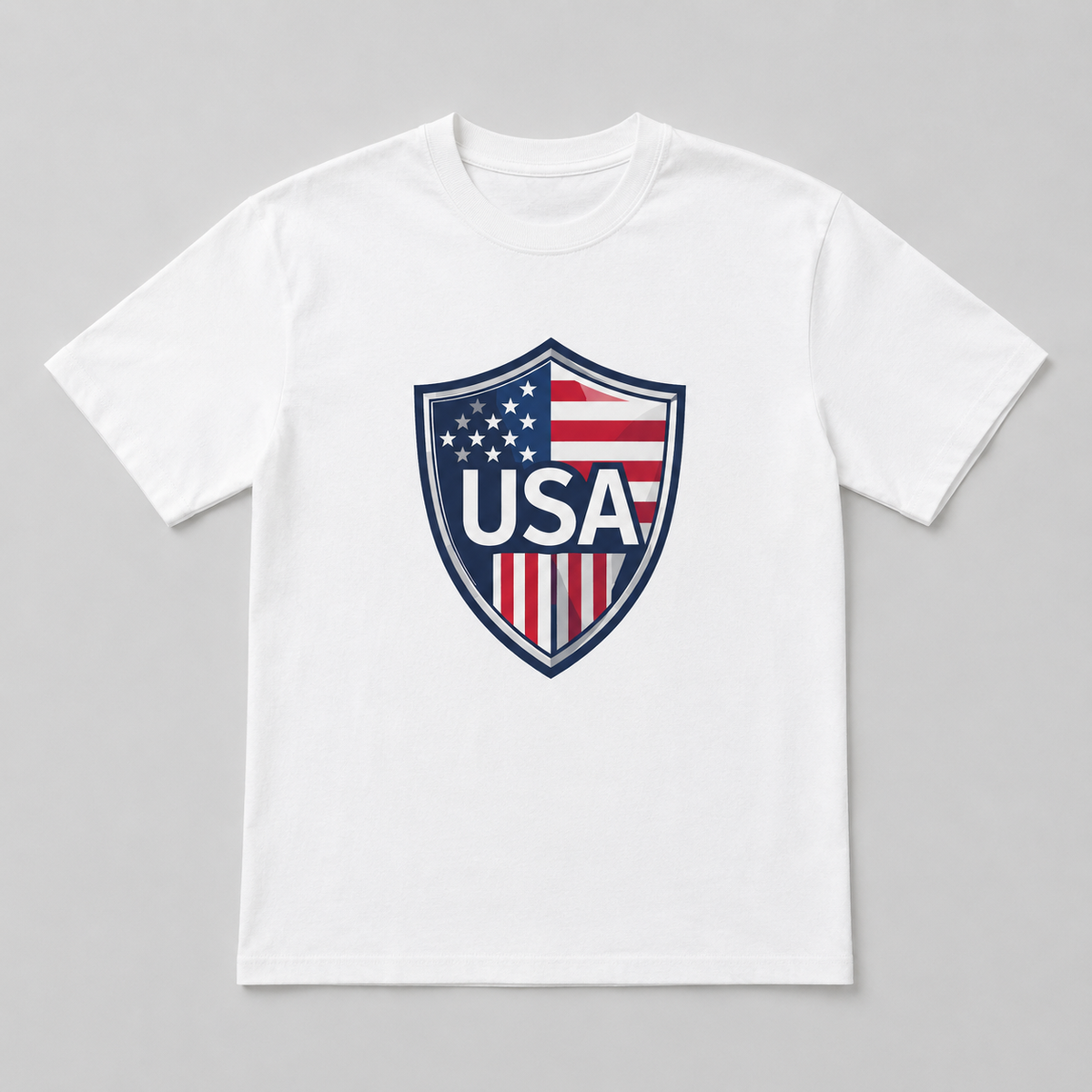 4th of July - USA Flag Crest Shield
