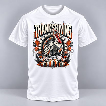 Thanksgiving - Geometric Harvest Turkey