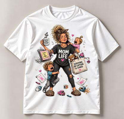 Mother's Day - Mom Life: Caffeine & Chaos